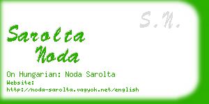 sarolta noda business card